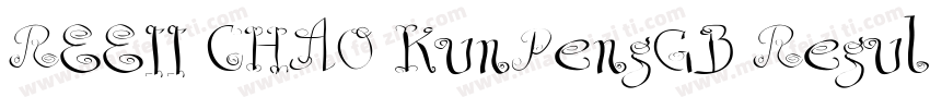 REEII CHAO KunPengGB Regular字体转换